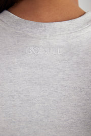 Essence - Cap Sleeve Baby Tee in Heather Grey