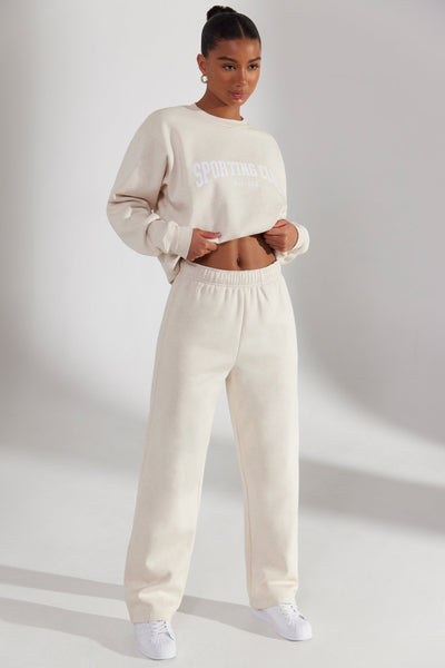 Principal - Wide Leg Joggers in Heather Oat