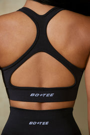 Mindset - Cut Out Define Luxe Sports Bra in Black