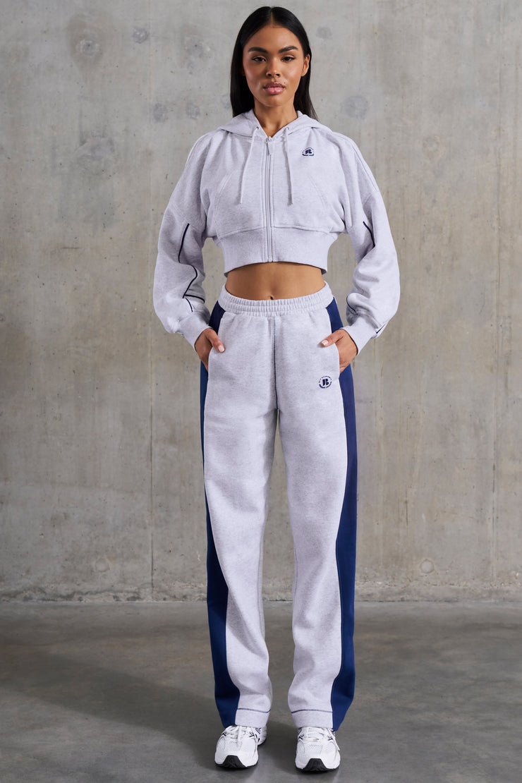 Elite - Wide Leg Sweatpants in Heather Grey