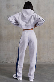 Elite - Wide Leg Sweatpants in Heather Grey