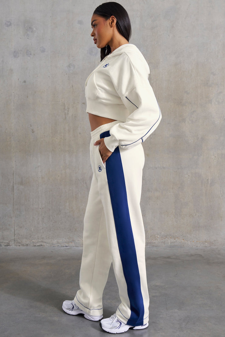 Elite - Wide Leg Sweatpants in White