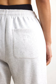 Mid-Rise Joggers in Heather Grey