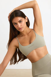 Soft Active Sports Bra in Mineral