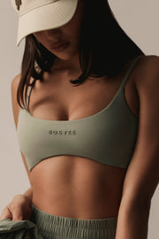 Soft Active Sports Bra in Mineral