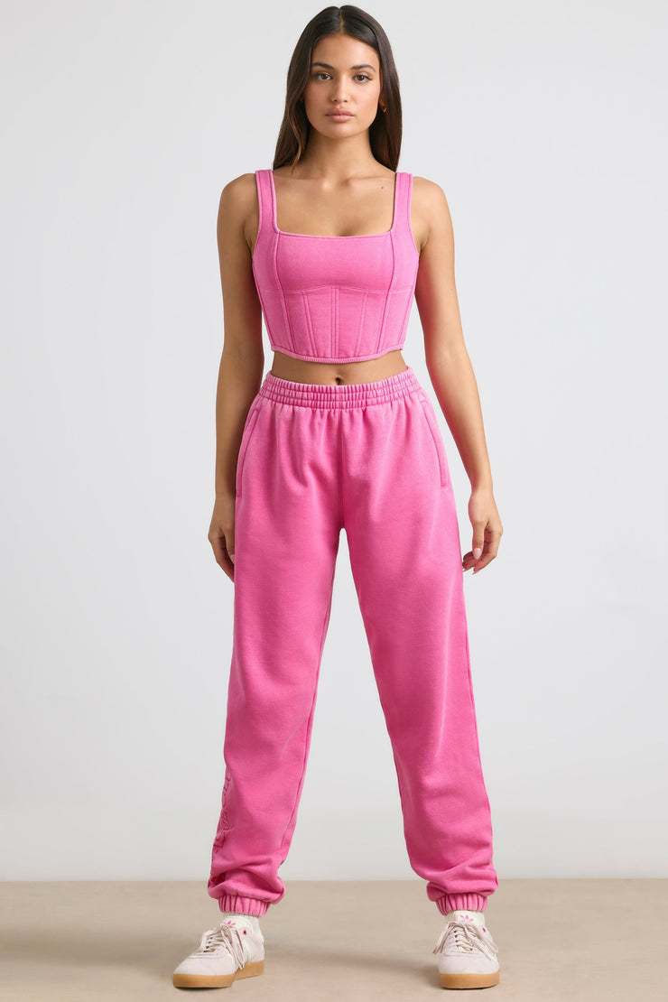 Devotion - Oversized Joggers in Hot Pink