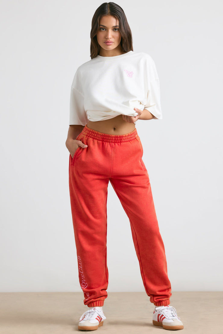 Devotion - Oversized Joggers in Red