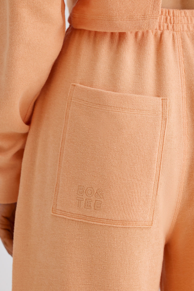 Straight-Leg Joggers in Peach