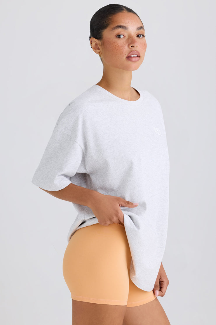 Oversized T-Shirt in Grey Marl